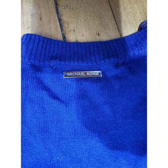 MICHAEL Michael Kors Blue Sweater Dress Women's Medium - Picture 9 of 10